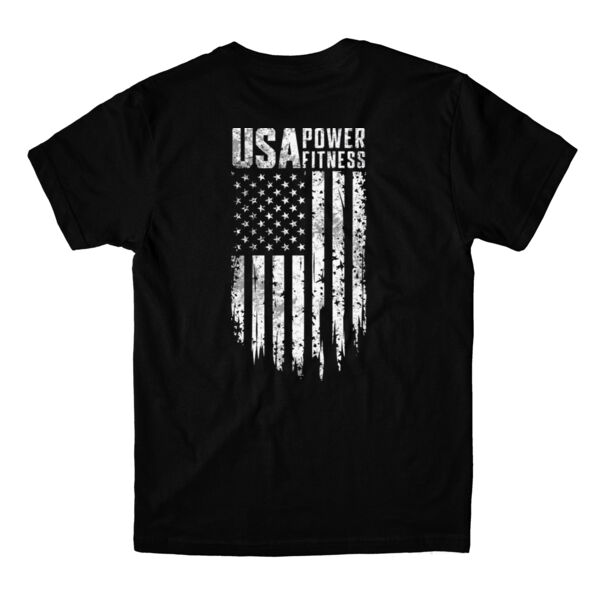 USA POWER FITNESS - DISTRESSED FLAG - PREMIUM T-SHIRT - 7D9VRE Thumbnail